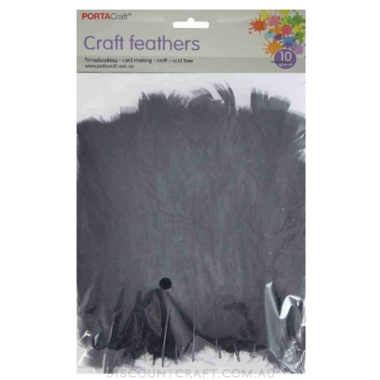 Turkey Feathers 10g - Black