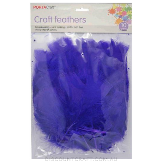 Turkey Feathers 10g - Purple