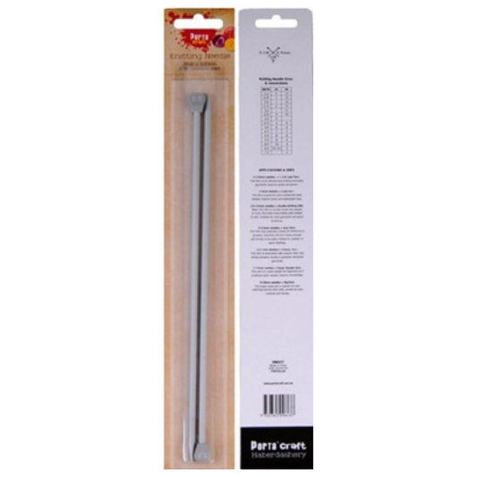 Knitting Needles 35cm x 6.00mm 2pk Teflon Coat