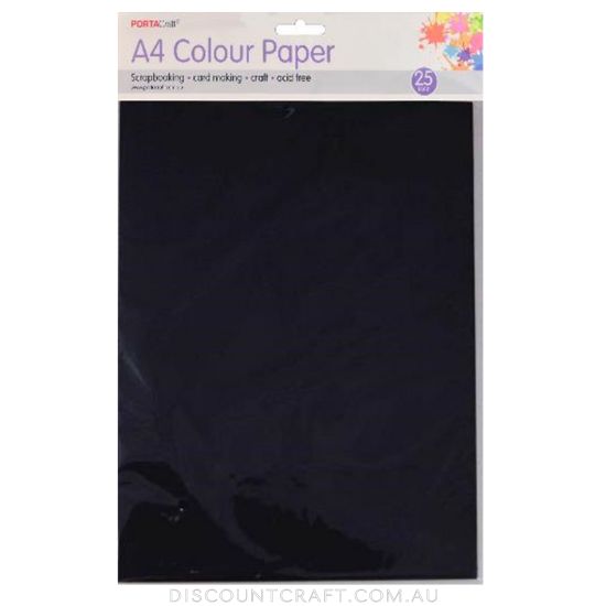 A4 Paper 80gsm 25pk - Black