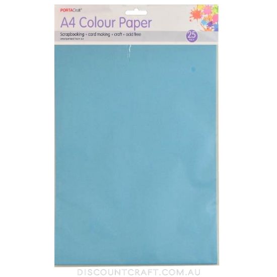 A4 Paper 80gsm 25pk - Carolina Blue