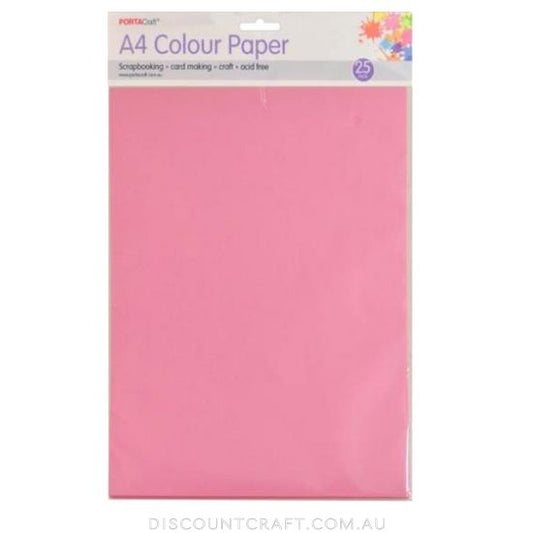 A4 Paper 80gsm 25pk - Fandango Pink