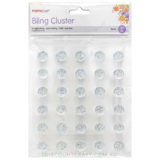 Bling Cluster 10mm 30pk - Clear