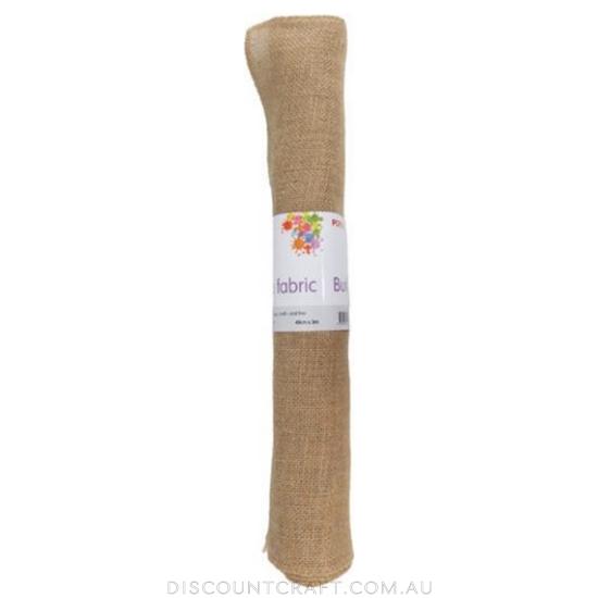 Burlap Fabric Roll 48cm x 3m