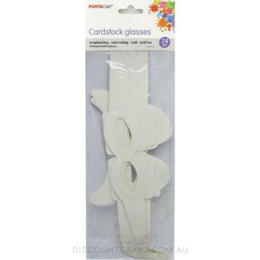 Cardstock Glasses 24pk