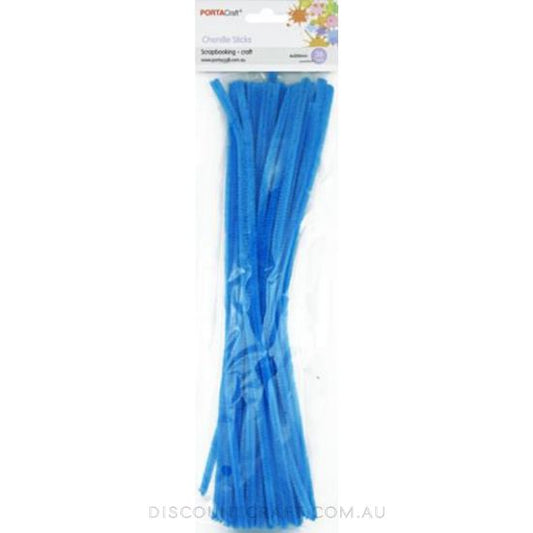 Chenille Stems 6mm 50pc - Dark Blue