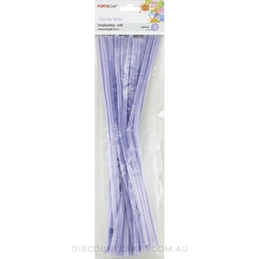 Chenille Stems 6mm 50pc - Lilac