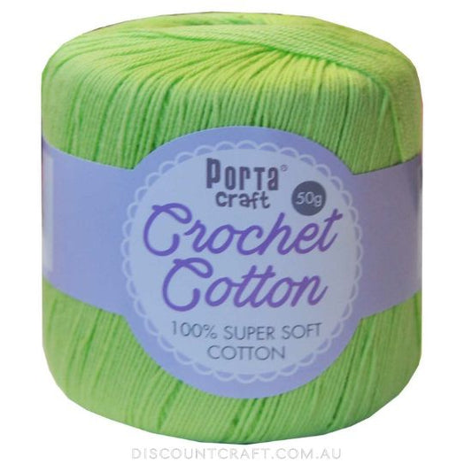Crochet Cotton 50g 145m 3ply - Mint