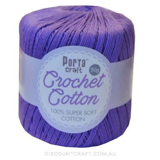 Crochet Cotton 50g 145m 3ply - Orchid
