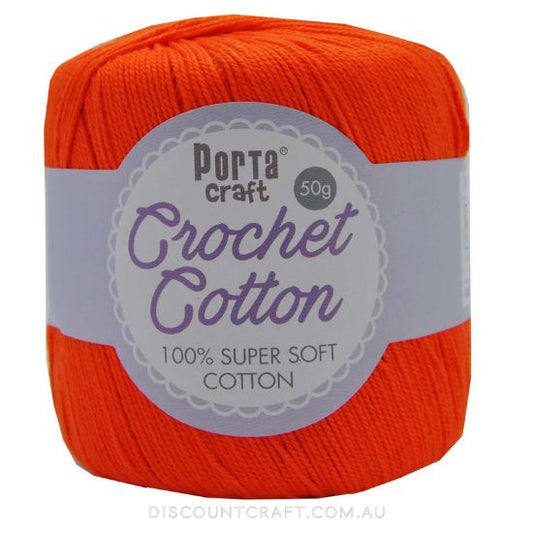 Crochet Cotton 50g 145m 3ply - Sunkist