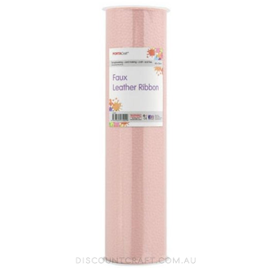 Faux Leather Vinyl Roll- Blush Pink