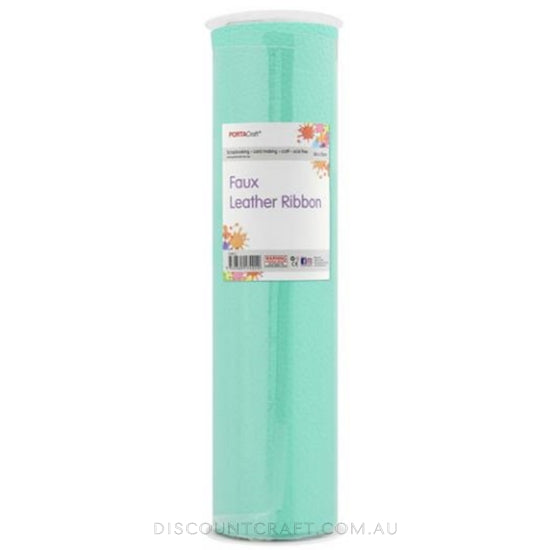 Faux Leather Vinyl Roll- Mint Green