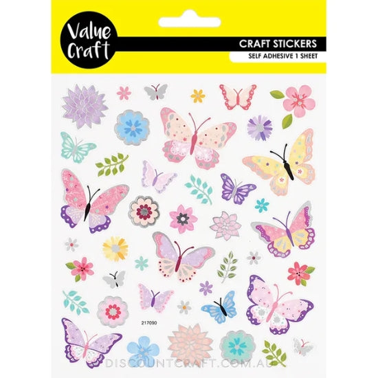 Sticko Themed Stickers-Foil Butterflies