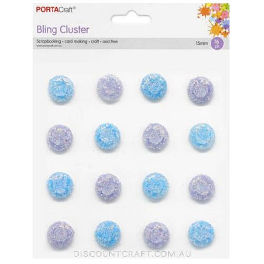Frosted Gems 15mm 16pk - Mermaid