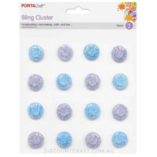 Frosted Gems 15mm 16pk - Mermaid