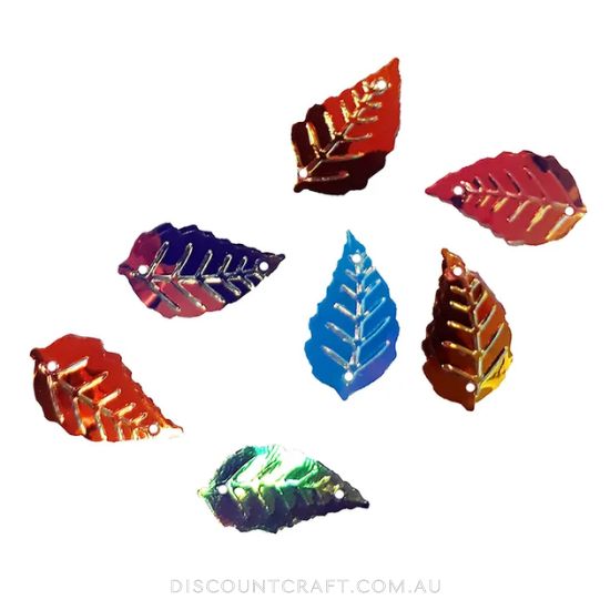 Holographic Leaves Scatters 20g - Assorted Colours