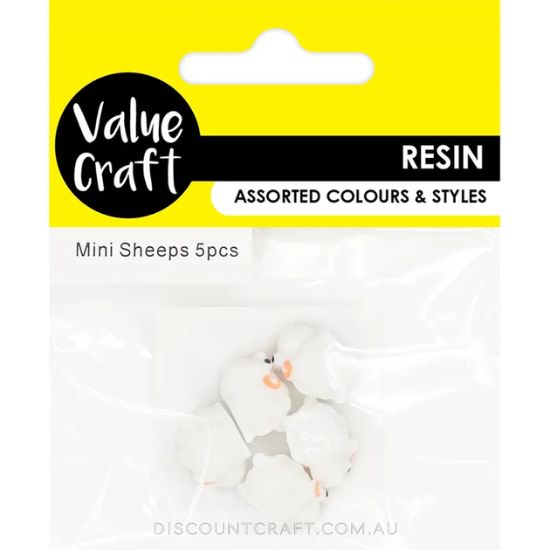 Resin Mini Sheep 5pk