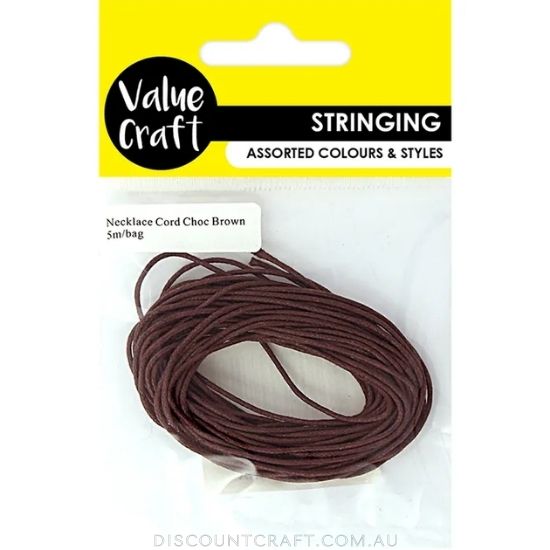 Necklace Cord 5m - Chocolate Brown