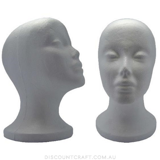 Polystyrene Head - 26cm Tall - 53cm Diameter