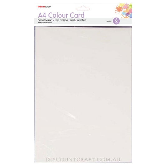 A4 Card 220gsm 6pk - Cream