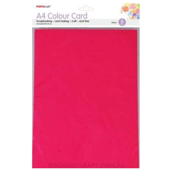 A4 Card 220gsm 6pk - Plum