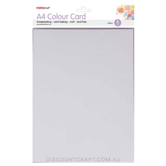 A4 Card 220gsm 6pk - White