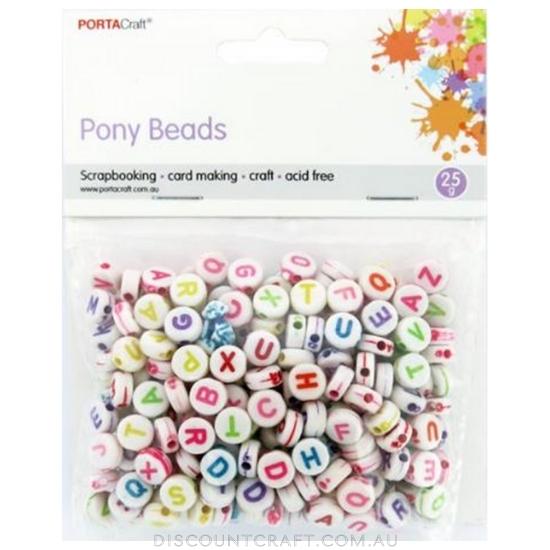 Alphabet Beads 6mm 25g - Discs