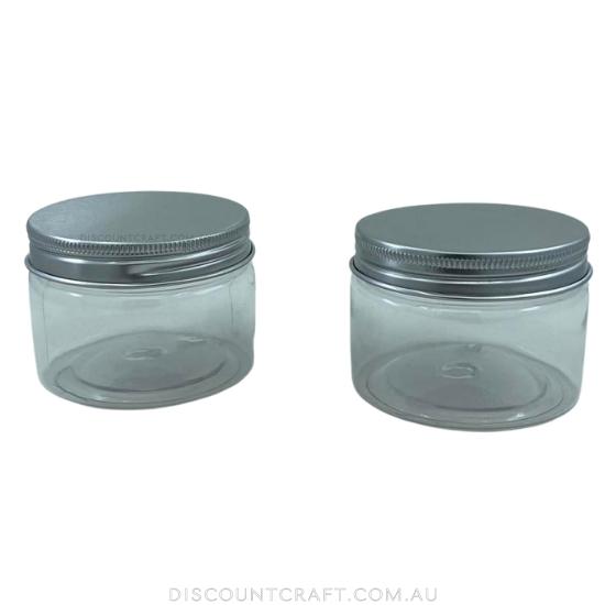 Jar with Aluminium Cap 120ml 68x51mm 2pk