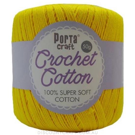 Crochet Cotton 50g 145m 3ply - Daffodil