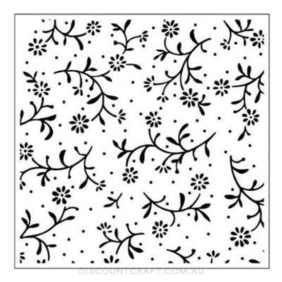 Embossing Folder Square - Sweet Flowers