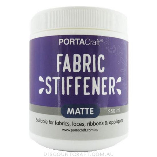 Fabric Stiffener Matte 250ml Tub
