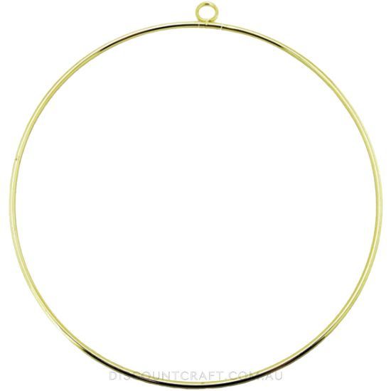 Metal Hanging Ring 250 x 4mm - Gold - Discount Craft