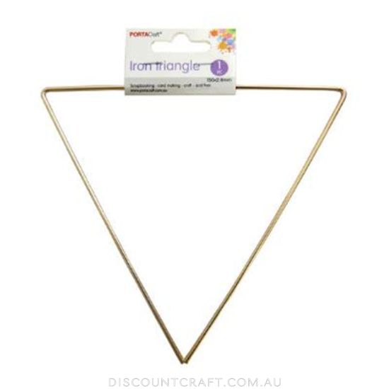 Metal Triangle 150x2.8mm - Gold