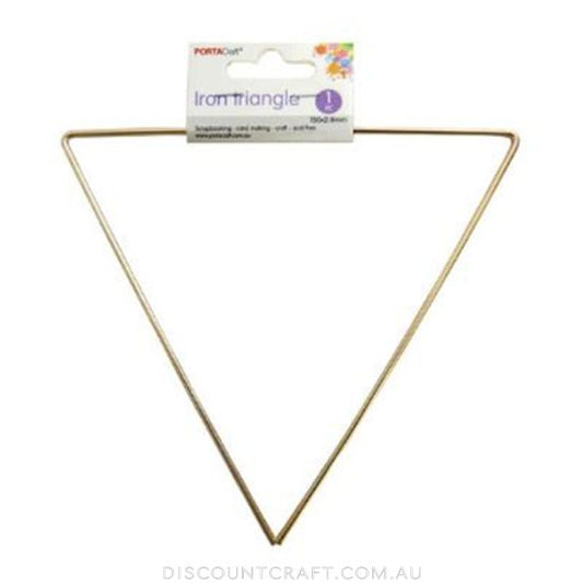 Metal Triangle 150x2.8mm - Gold