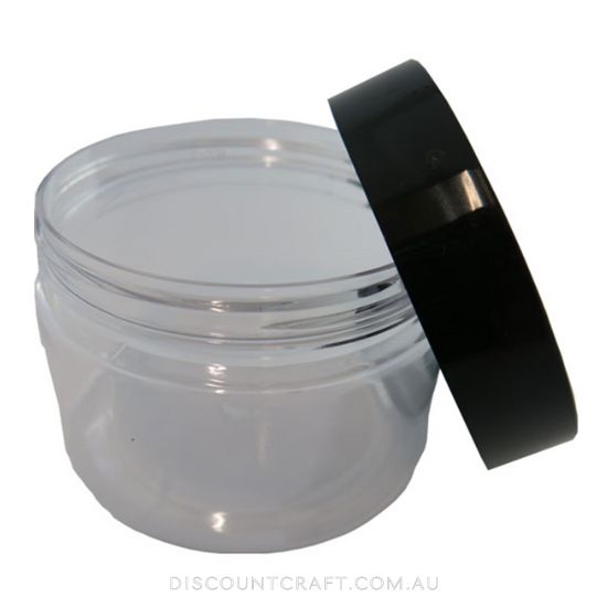 Jars with Plastic Screw Lids 70x50mm 2pk