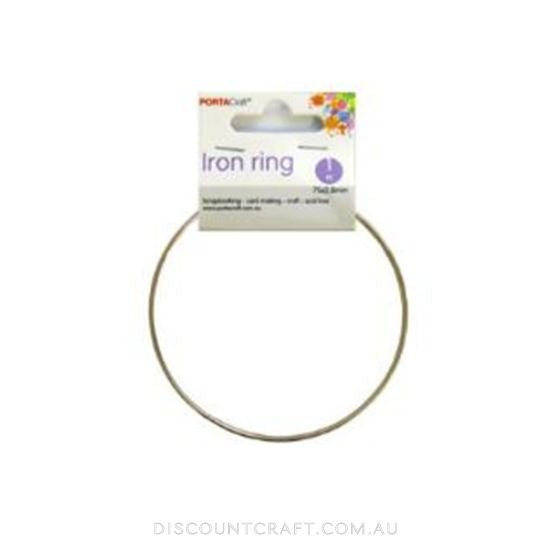 Metal Ring 75x2.8mm - Gold - Discount Craft