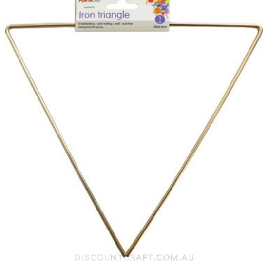 Metal Triangle 300x2.8mm - Gold