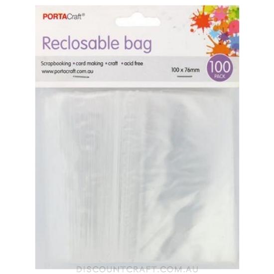Resealable Bag 100x76mm 100pk
