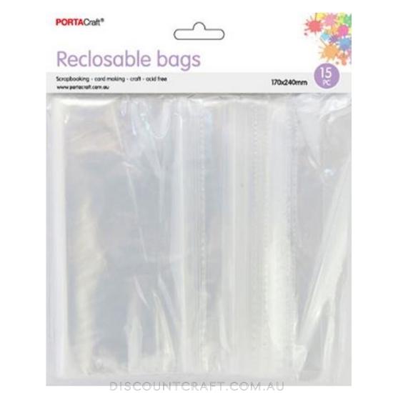 Resealable Bag 170x240mm 15pk