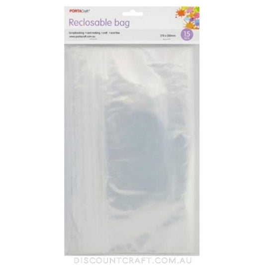 Resealable Bag 270x280mm 15pk