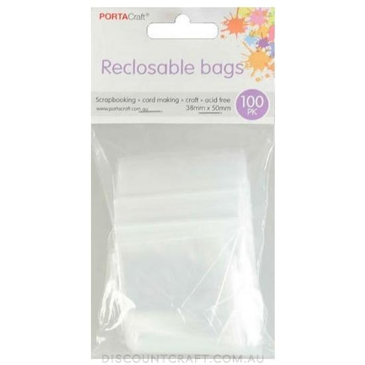 Resealable Bag 50x38mm 100pk