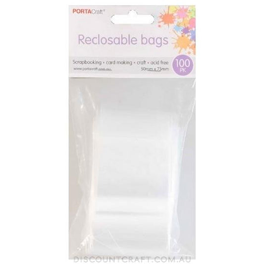 Resealable Bag 50x75mm 100pk