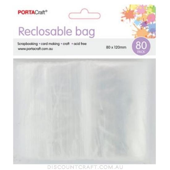 Resealable Bag 80x120mm 80pk