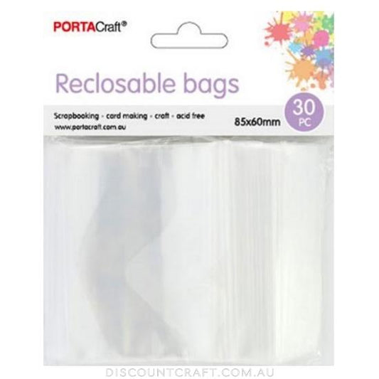 Resealable Bag 85x60mm 30pk