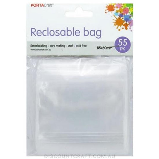 Resealable Bag 85x60mm 55pk