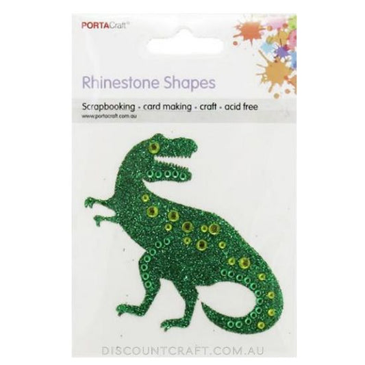 Rhinestone Decal Dinosaur 55mm