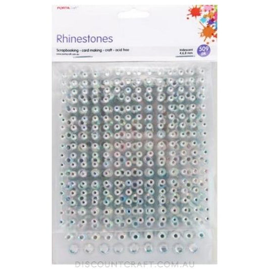 Rhinestone Multi Pack 4,6,8mm 509pk - Iridescent