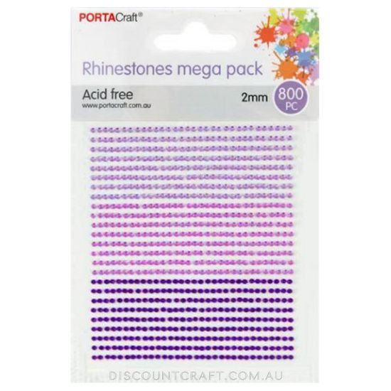 Rhinestone Sheet 2mm 800pc - Purple Theme