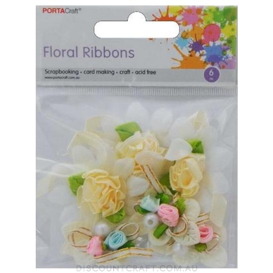 Ribbon Flowers 6pk