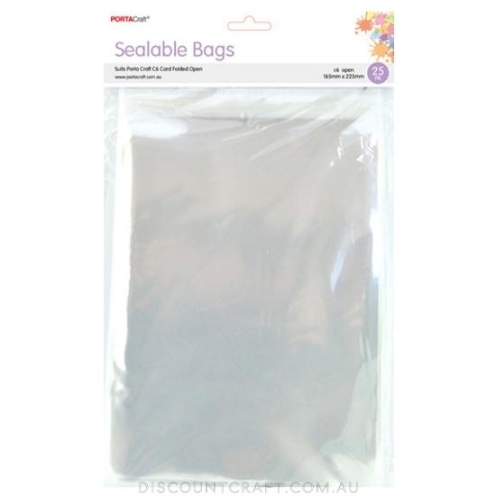Sealable Bag C6 165mm x 225mm 25pk